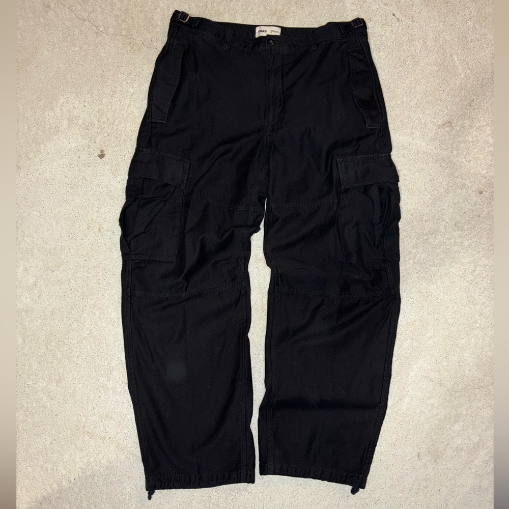 TNA Black Straight Leg Cargo Pants
